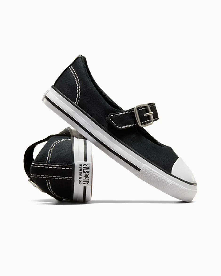 Converse Neonati E Bimbi Piccoli (Età 0-4 Anni)|Ragazza<Chuck Taylor All Star Dainty Mary Jane Nero/Bianco/Nero