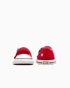 Converse Modelli Bassi|Neonati E Bimbi Piccoli (Età 0-4 Anni)<Chuck Taylor All Star Dainty Mary Jane Valentine's Day Easy On Rosso/Jellyfish Jitter chiaro