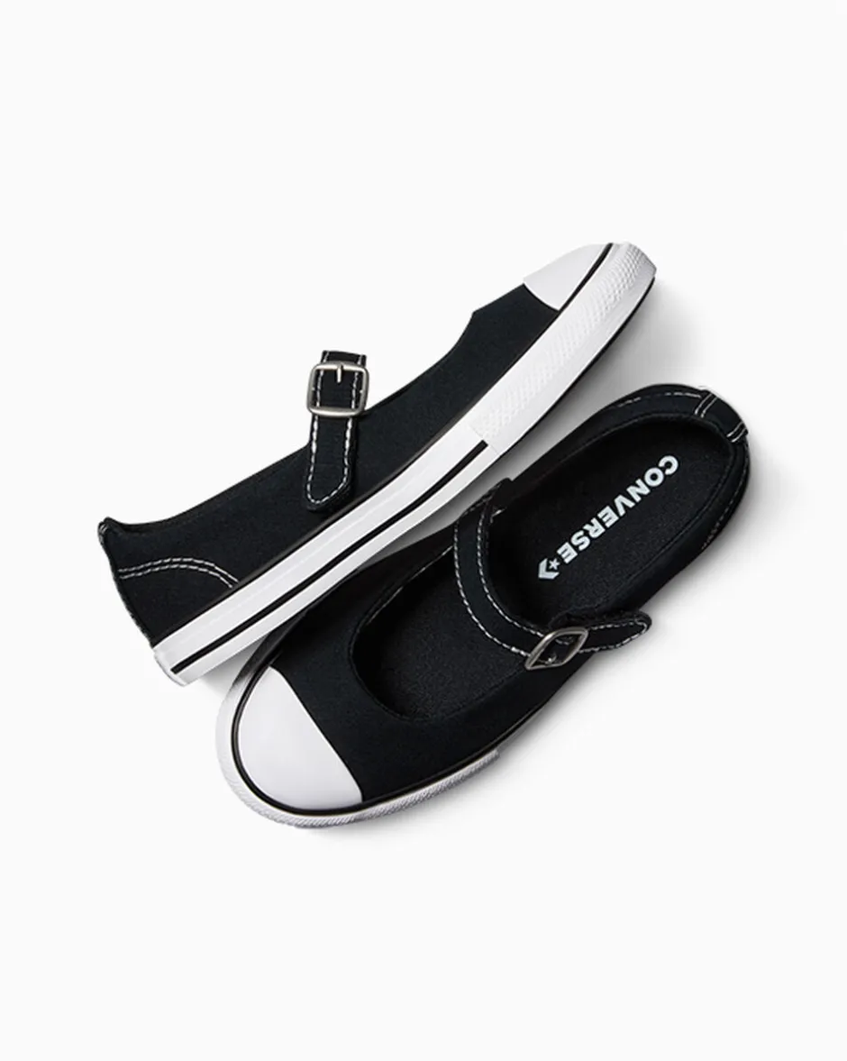 Converse Bambini (Età 4-8 Anni)|Ragazza<Chuck Taylor All Star Dainty Mary Jane Nero/Bianco/Nero