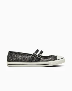 Converse Modelli Bassi<Chuck Taylor All Star Dainty Mary Jane Glitter Nero/Egret/Nero