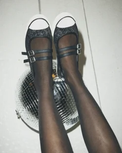 Converse Modelli Bassi<Chuck Taylor All Star Dainty Mary Jane Glitter Nero/Egret/Nero