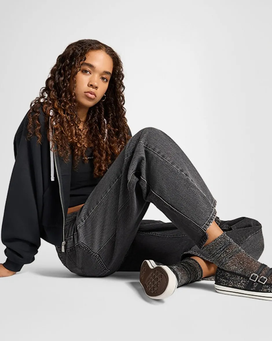 Converse Modelli Bassi<Chuck Taylor All Star Dainty Mary Jane Glitter Nero/Egret/Nero