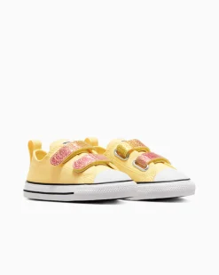 Converse Modelli Bassi|Facile Da Indossare E Togliere<Chuck Taylor All Star Easy On Citrus Glitz Bianco burro/Donut Glaze/Bianco