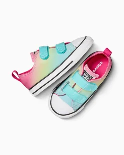 Converse Modelli Bassi|Facile Da Indossare E Togliere<Chuck Taylor All Star Easy On Bright Ombre Triplo ciano/Caos Fucsia