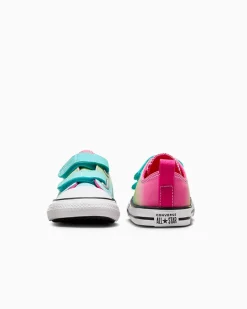 Converse Modelli Bassi|Facile Da Indossare E Togliere<Chuck Taylor All Star Easy On Bright Ombre Triplo ciano/Caos Fucsia