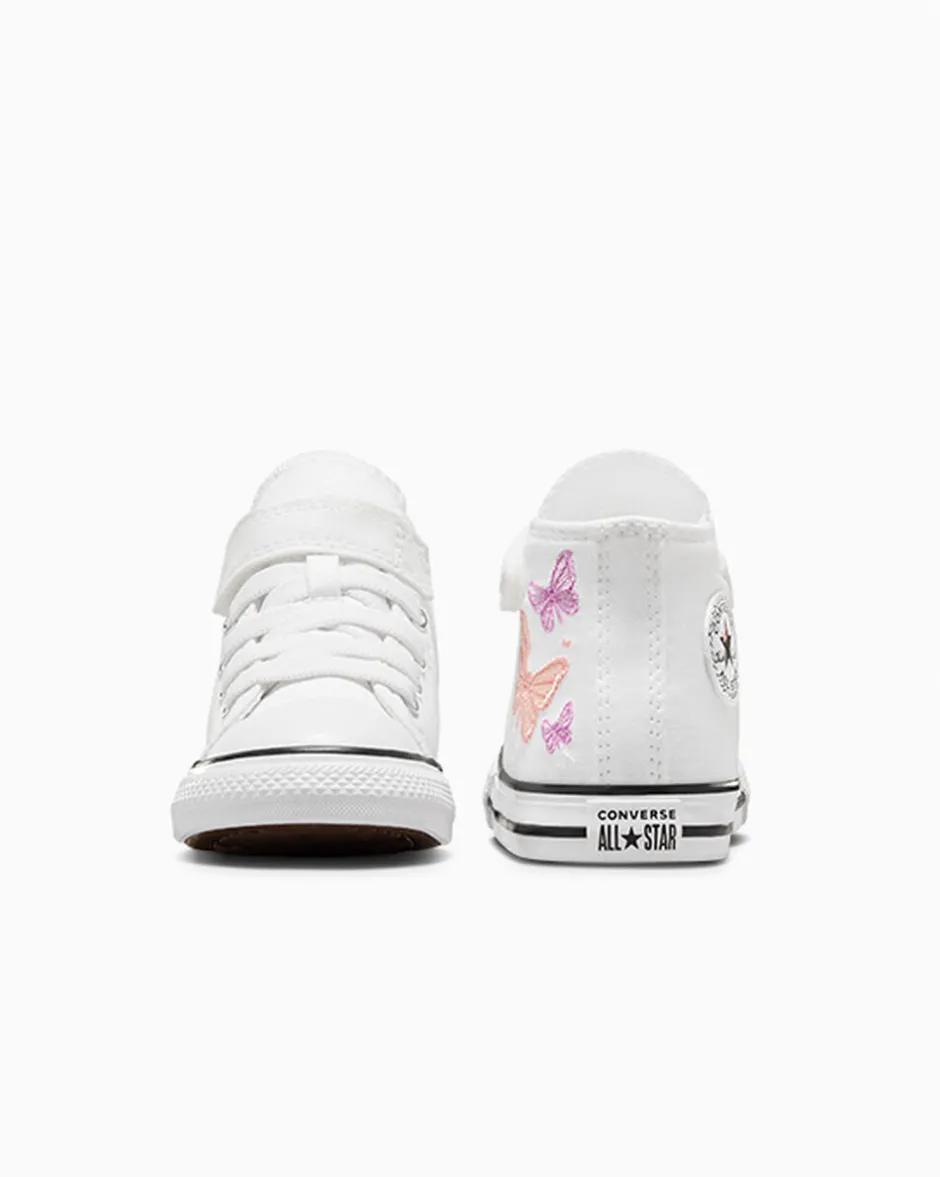 Converse Facile Da Indossare E Togliere<Chuck Taylor All Star Easy On Butterflies Bianco/Fase rosa/Grape Fizz