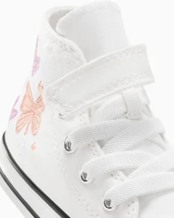 Converse Facile Da Indossare E Togliere<Chuck Taylor All Star Easy On Butterflies Bianco/Fase rosa/Grape Fizz