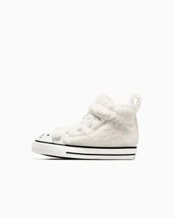 Converse Facile Da Indossare E Togliere<Chuck Taylor All Star Easy On Faux Sherpa Egret/Bianco vintage
