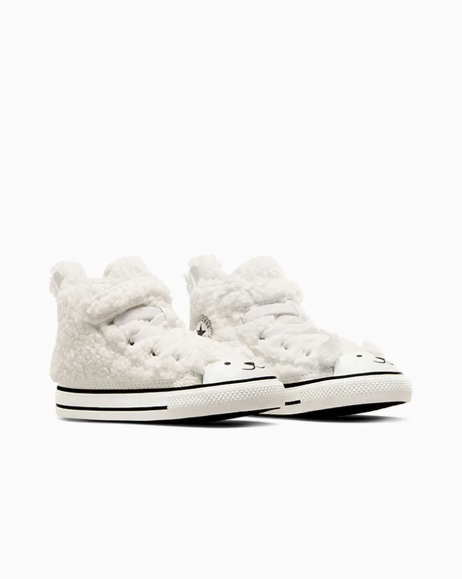 Converse Facile Da Indossare E Togliere<Chuck Taylor All Star Easy On Faux Sherpa Egret/Bianco vintage