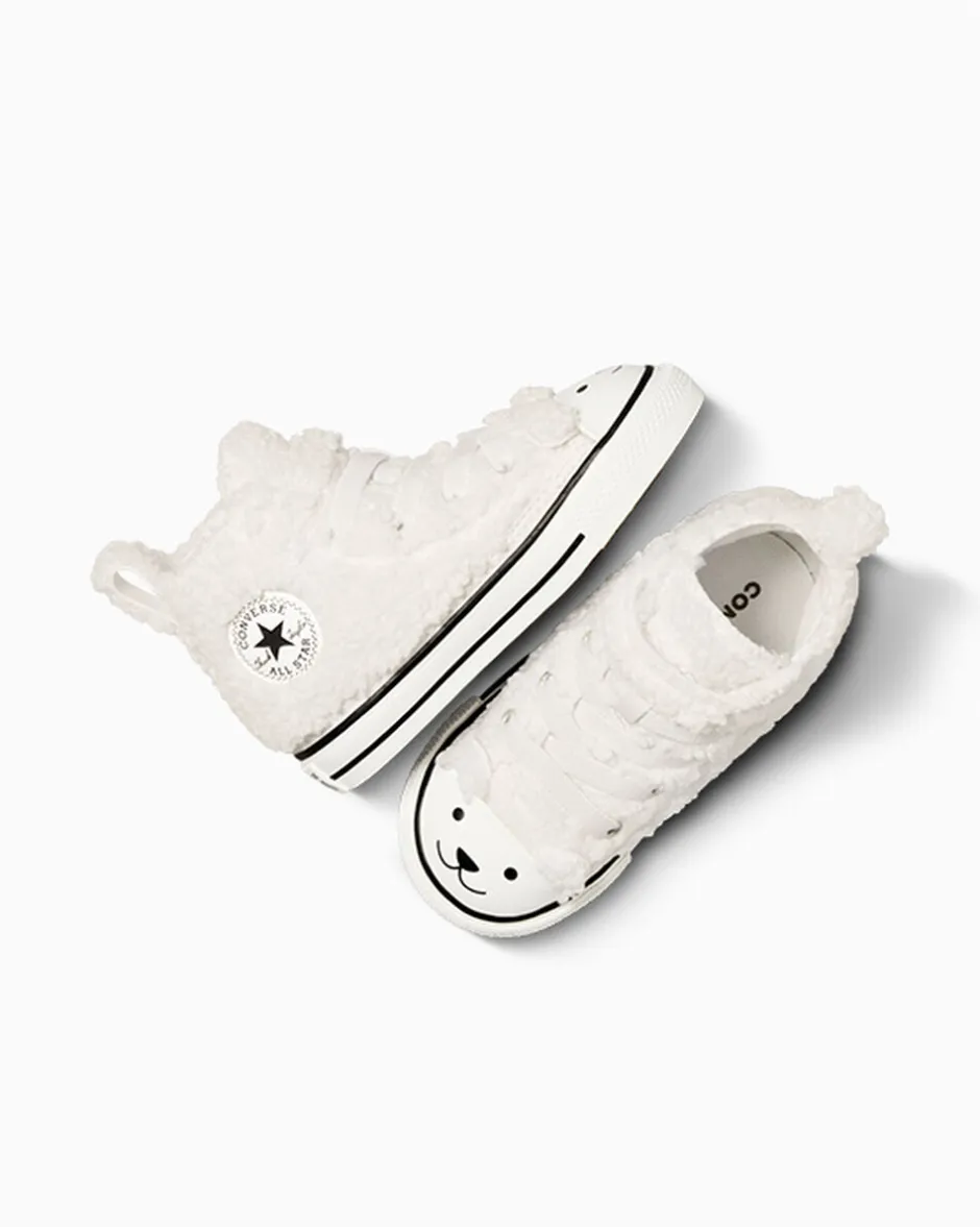 Converse Facile Da Indossare E Togliere<Chuck Taylor All Star Easy On Faux Sherpa Egret/Bianco vintage