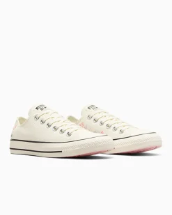 Converse Modelli Bassi<Chuck Taylor All Star Embroidered Little Flowers Egret/Egret/Black