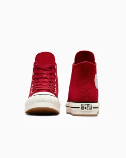 Converse Modelli Alti|Ragazzi (Età 8-12 Anni)<Chuck Taylor All Star EVA Lift Suede Gym Red/Egret/Nero