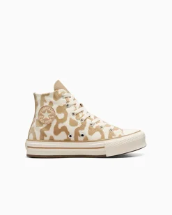 Converse Ragazzi (Età 8-12 Anni)|Ragazza<Chuck Taylor All Star EVA Lift Leopard Egret/Grigio caldo/Egret