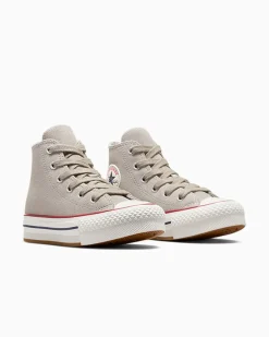 Converse Bambini (Età 4-8 Anni)|Ragazza<Chuck Taylor All Star EVA Lift Platform Suede Papiro/Egret/Blu oltremare