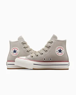 Converse Bambini (Età 4-8 Anni)|Ragazza<Chuck Taylor All Star EVA Lift Platform Suede Papiro/Egret/Blu oltremare