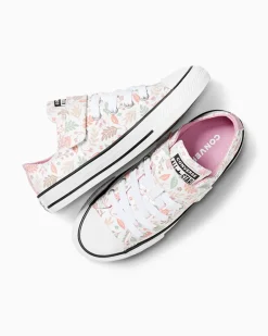 Converse Ragazza|Modelli Bassi<Chuck Taylor All Star Fall Leaves Easy-On Bianco/Loto Rosa
