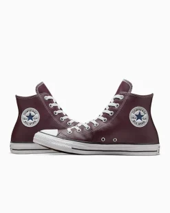 Converse Modelli Alti|Chuck Taylor All Star<Chuck Taylor All Star Faux Leather Eliotropio/Acqua scura/Bianco