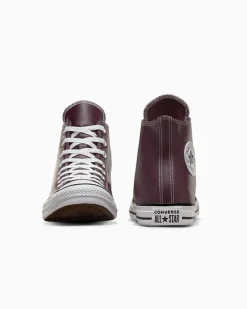 Converse Modelli Alti|Chuck Taylor All Star<Chuck Taylor All Star Faux Leather Eliotropio/Acqua scura/Bianco