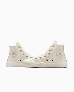 Converse Bambini (Età 4-8 Anni)|Ragazza<Chuck Taylor All Star Gold Luxe Egret/Oro chiaro metallizzato