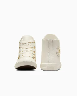 Converse Bambini (Età 4-8 Anni)|Ragazza<Chuck Taylor All Star Gold Luxe Egret/Oro chiaro metallizzato