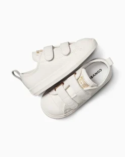 Converse Neonati E Bimbi Piccoli (Età 0-4 Anni)|Ragazza<Chuck Taylor All Star Gold Easy-On Egret/Oro chiaro metallizzato