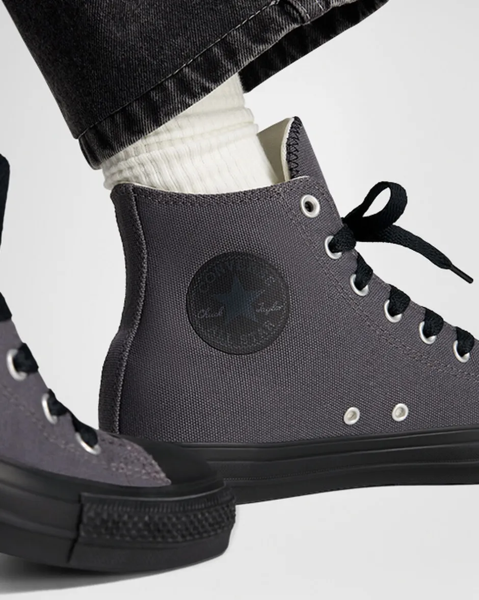 Converse Modelli Alti|Modelli Alti<Chuck Taylor All Star Heavy Canvas Materia scura/Nero/Nero