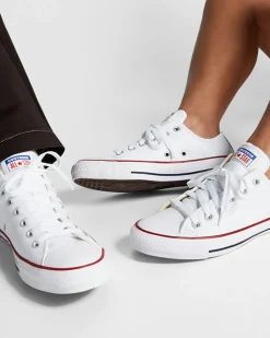 Converse Modelli Bassi|Chuck Taylor All Star<Chuck Taylor All Star Leather Bianco