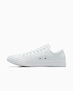 Converse Modelli Bassi|Chuck Taylor All Star<Chuck Taylor All Star Leather Bianco mono