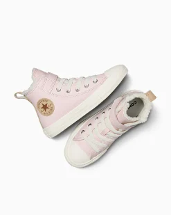 Converse Ragazza|Facile Da Indossare E Togliere<Chuck Taylor All Star Leather & Sherpa Easy-On Blush Hush/Egret/Grigio caldo