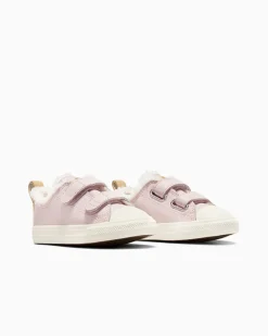 Converse Ragazza|Modelli Bassi<Chuck Taylor All Star Leather & Sherpa Easy-On Blush Hush/Egret/Grigio caldo