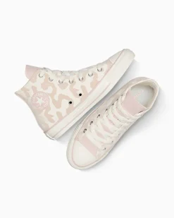 Converse Ragazza<Chuck Taylor All Star Leopard Egret/Flush Stone/Egret