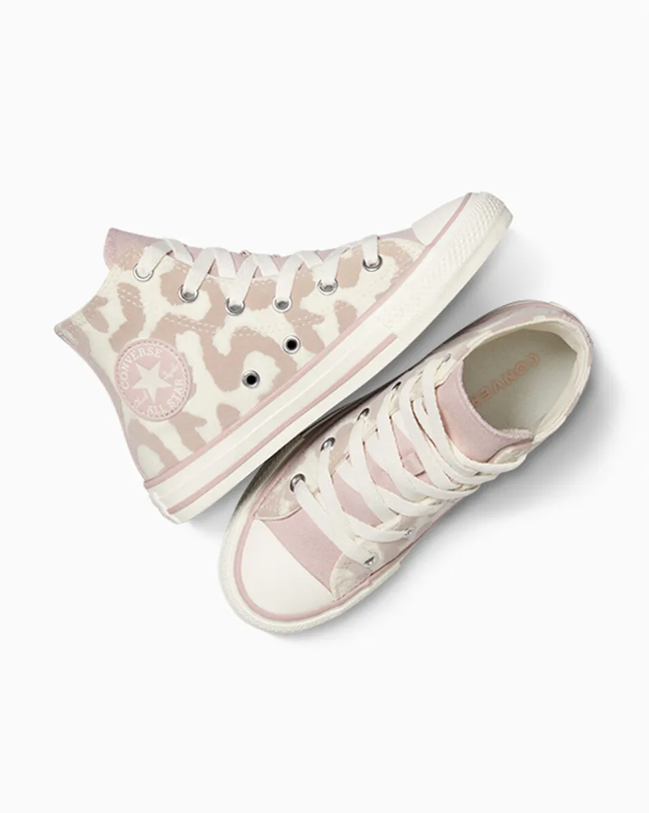 Converse Ragazza<Chuck Taylor All Star Leopard Egret/Flush Stone/Egret
