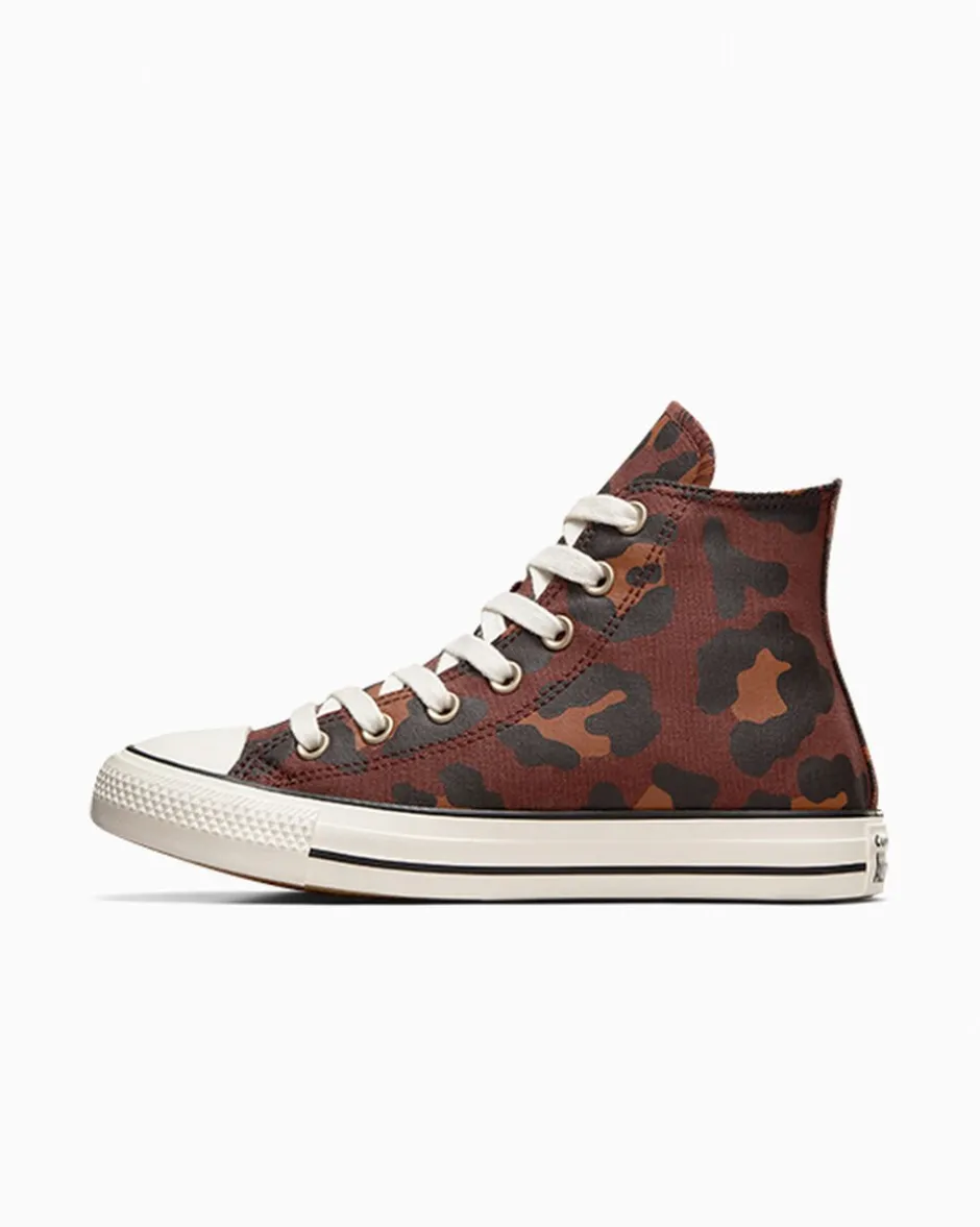 Converse Modelli Alti|Chuck Taylor All Star<Chuck Taylor All Star Leopard Marrone/Egret/Oro