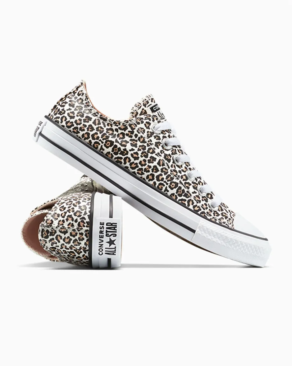 Converse Modelli Bassi|Modelli Bassi<Chuck Taylor All Star Leopard Nero/Duna costiera/Egret