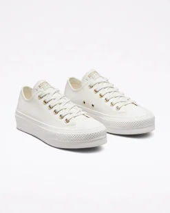 Converse Modelli Bassi|Modelli Con Platform<Chuck Taylor All Star Lift Platform Mono White Bianco vintage/Bianco vintage