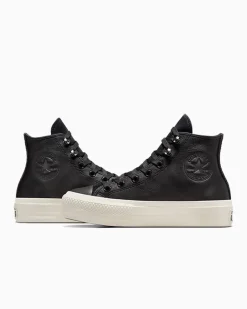 Converse Modelli Alti|Modelli Bassi<Chuck Taylor All Star Lift Platform Water Repellent Leather blank canvas