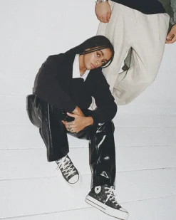 Converse Modelli Alti|Modelli Con Platform<Chuck Taylor All Star Lift Platform Glitter Profondo scuro/Egret/Nero