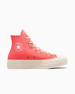 Converse Modelli Alti|Modelli Con Platform<Chuck Taylor All Star Lift Platform Rosa anguria/Egret/Bianco