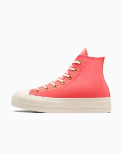 Converse Modelli Alti|Modelli Con Platform<Chuck Taylor All Star Lift Platform Rosa anguria/Egret/Bianco