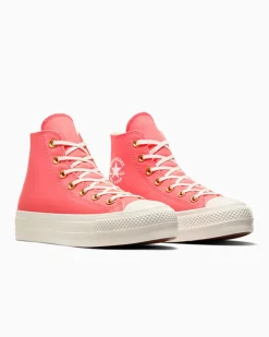 Converse Modelli Alti|Modelli Con Platform<Chuck Taylor All Star Lift Platform Rosa anguria/Egret/Bianco