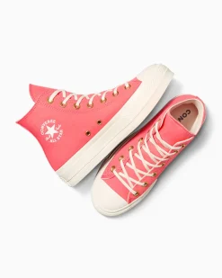 Converse Modelli Alti|Modelli Con Platform<Chuck Taylor All Star Lift Platform Rosa anguria/Egret/Bianco