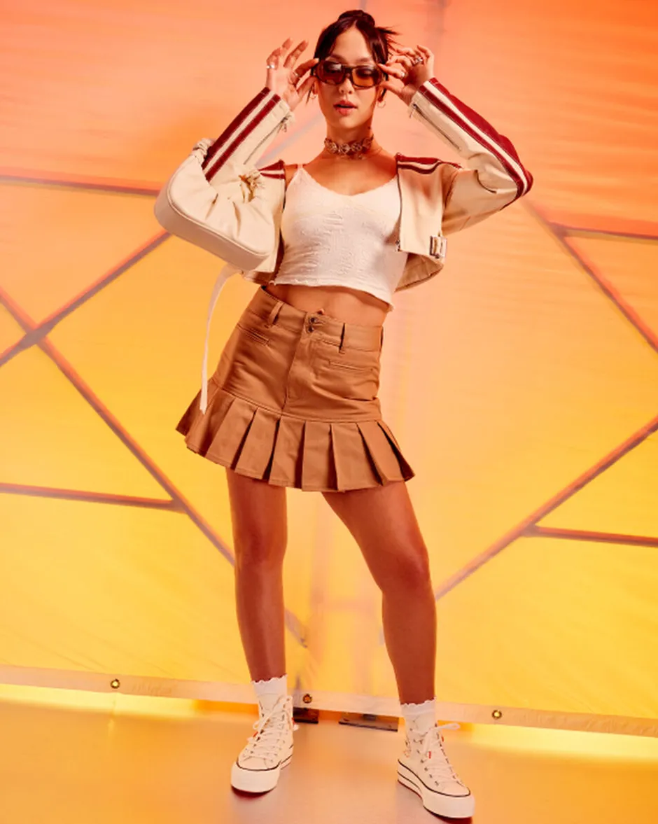 Converse Modelli Alti|Modelli Con Platform<Chuck Taylor All Star Lift Platform Little Flowers Egret/Egret/Rosa anguria