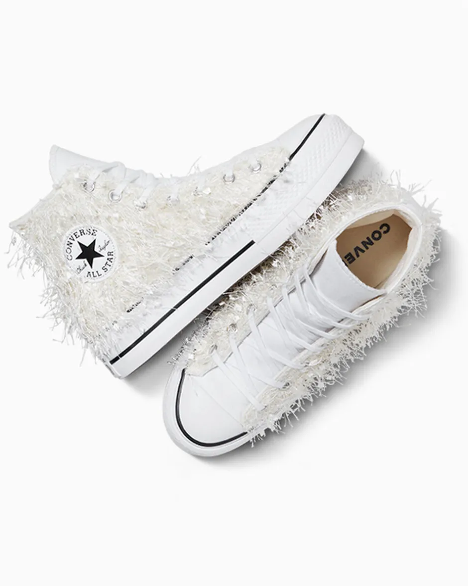 Converse Modelli Alti|Modelli Bassi<Chuck Taylor All Star Lift Frayed blue supermoon