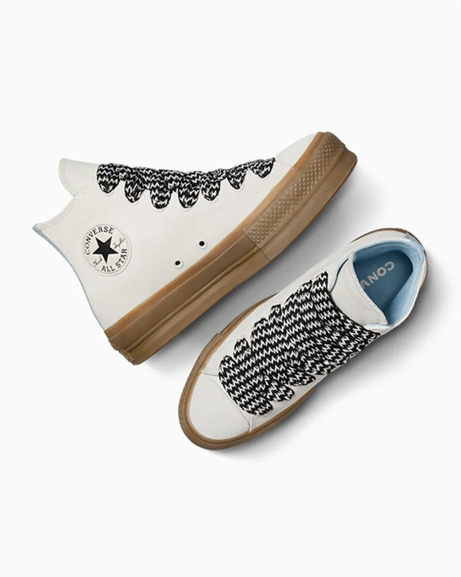 Converse Modelli Alti|Modelli Bassi<Chuck Taylor All Star Lift Platform Suede black croc