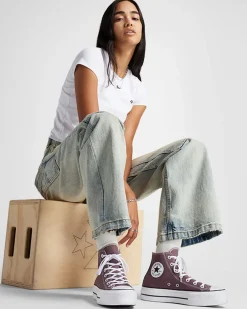 Converse Modelli Alti|Modelli Con Platform<Chuck Taylor All Star Lift Platform Trail Mixed/Avorio naturale