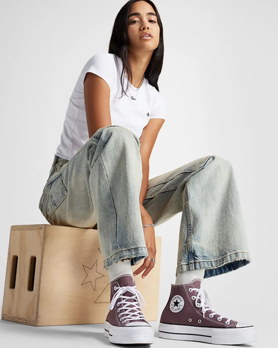 Converse Modelli Alti|Modelli Con Platform<Chuck Taylor All Star Lift Platform Trail Mixed/Avorio naturale