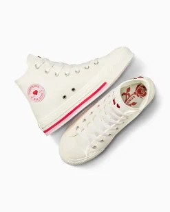 Converse Platform|Bambini (Età 4-8 Anni)<Chuck Taylor All Star Lift Valentine's Day Platform Bianco vintage/Rosso