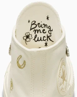 Converse Modelli Con Platform|Modelli Alti<Chuck Taylor All Star Lift Platform Luck Charms Egret/Oro/Argento