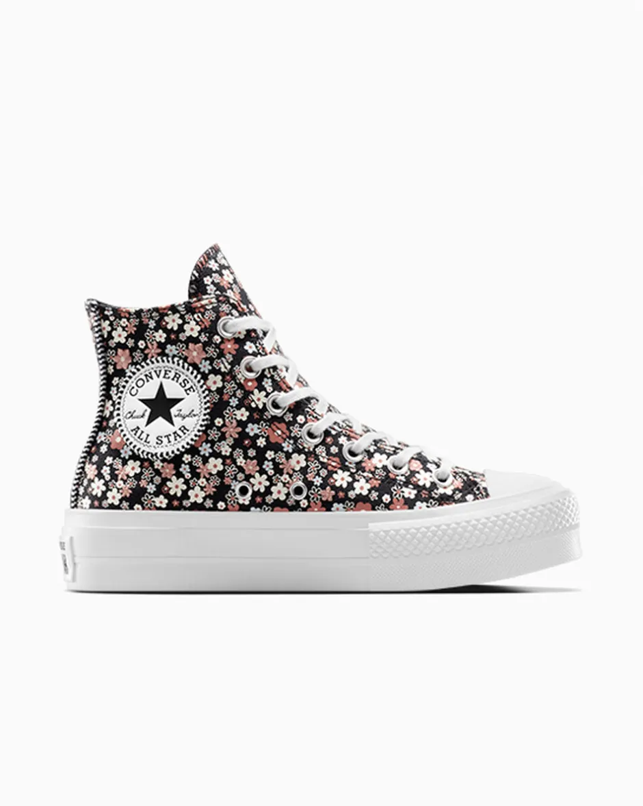 Converse Modelli Alti|Modelli Con Platform<Chuck Taylor All Star Lift Platform Petite Petals Total Eclipse/White