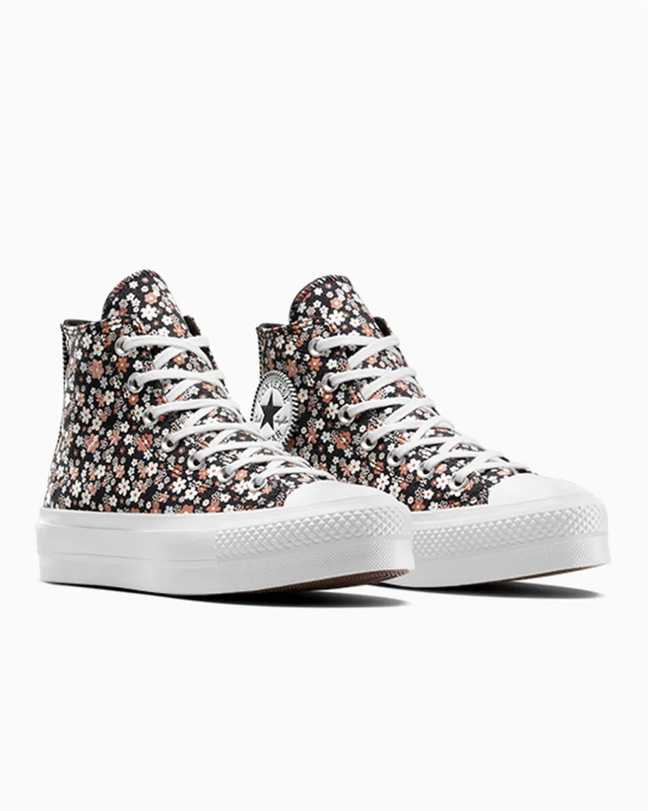Converse Modelli Alti|Modelli Con Platform<Chuck Taylor All Star Lift Platform Petite Petals Total Eclipse/White